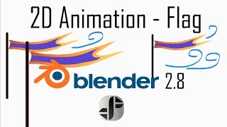 How to make a animated 2D Flag | Blender 2.8 Tutorial