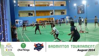 Men's Doubles Match 20 | Badminton Tournament | Chai Kings #chennai