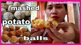 DIY MASHED POTATO BALLS WITH BEEF LOAF |ann rubz