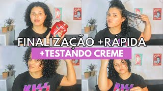 FINALIZAÇÃO MEGA RÁPIDA COM SKALA | TESTANDO CREME DE PENTEAR | Joanny Costa