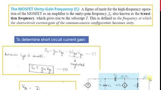 MOSFET High Frequency Model