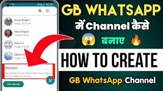 GB WhatsApp Me Channel Kaise Banaye | How To Create GB WhatsApp Channel | GB WhatsApp New Update