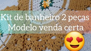 kit de banheiro 2 peças modelo venda certa 😍 @crochedaluh