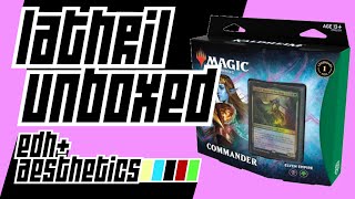 Lathril, Blade of the Elves Kaldheim Commander precon deck unboxing and first look