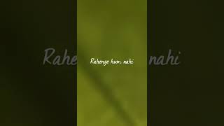 Tum Na Ho rahenge ham nahin🥺💗love lofi song l lyrics video🥀❤status video 4k WhatsApp status video🥀💗