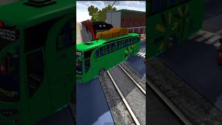 Train Vs Bus In Bus Simulator Indonesia 😱❣️ || Bussid 3.7.1 Train Vs Bus ❣️😱 #shorts #viral #bussid