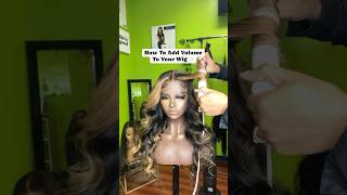 How To Add Volume To Your Wig #gluelesswig #hdwigs #coloredwig #t3 #customwigs #closurewig #lacewig