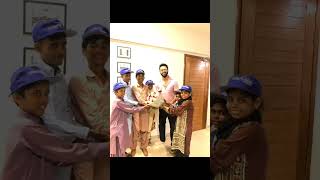 Thanks Fahad Mustafa for meeting Make A Wish Children & brought smile on their faces.