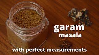 How to Make Garam Masala with Perfect Spice Measurement | Garam Masala Recipe | Kanch's Cooking