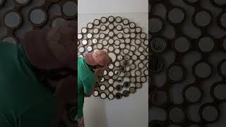 Have you ever washed and polished a mirror like this?? #satisfying #DIY #mirror #cleaning #timelapse