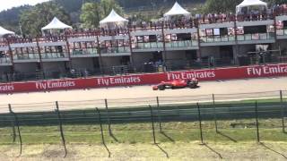 Kimi Raikkonen Spa 2015 Eau Rouge (Silver 2 Grandstand)