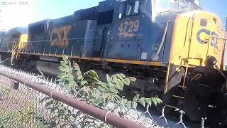 csx M316-07 eastbound mixed freight train with horn salute 3 website units CM44ac Flared SD70MAC