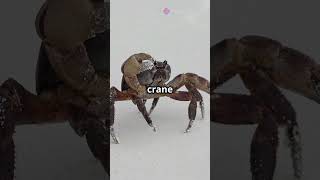 Crab vs Crain: A tale of quick thinking #story #wildlife #animals #animalkingdom #shorts