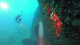 Diving - wreck "Romagna" -43m Cagliari