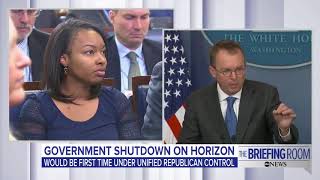 White House press briefing on potential government shutdown | ABC News