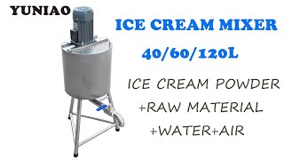 40/60/120L Large Capacity Multifunctional Commercial Juice Ice Cream Popsicle Mixer Puffing Machine