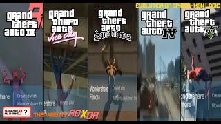 Evolution of SPIDER-MAN in Grand Theft Auto Games (2001-2022)