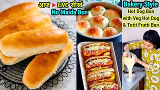 100% Atta BUN RECIPE🍔|बेकरी से अच्छे-सॉफ्ट Bun आटा से बनाने काआसान तरीका| Eggless Burger Buns recipe