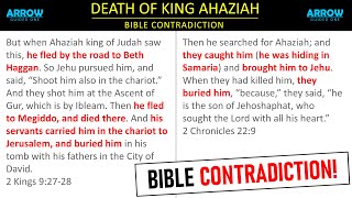 Death of King Ahaziah - Bible Contradiction - Arrow of Guided One - Rev 0