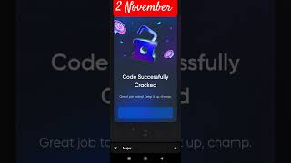 2 November onus tap tap daily code