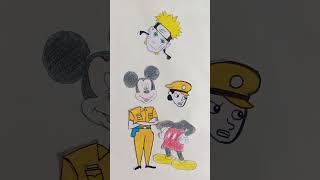 Mickey mouse ❤️ Kabiya funny clip 😂🤣#littlesingham #drawing #motupatlu #spiderman #doraemon