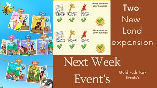 Hay Day Two New Land expansion! Next Week Event's! Gold Rush Events's Money💸Events's Hay Day Glitch