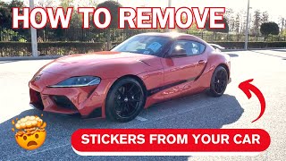 How to Remove Stickers from Your Car Step by Step 🚙✨