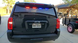 ILMODS - 2017 Chevy Tahoe with Feniex Industries, Fusion-S T3s Red Blue Emergency Lights, Visor, 800