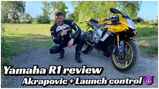 Yamaha 2CR R1 review Akrapovic Exhaust // Launch control // POV // Fly by // LOUD!