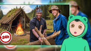 Reacting to "SIDEMEN SURVIVE IN THE FOREST FOR 24 HOURS"