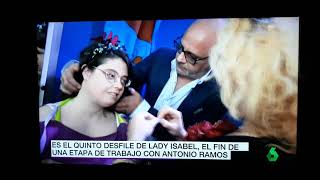 Entrevista Lady Isabel Design para LA SEXTA TV en Pasarela Española 2018 Madrid