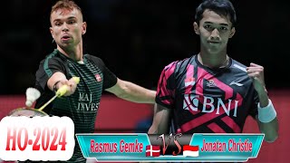 Jonatan Christie KALAHKAN Rasmus Gemke || R16 Hongkong Open 2024