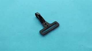 Black Steel Snap Hook For Holster Luggage Bag Military Use