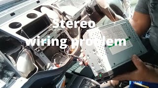 Car stereo wiring problem solution