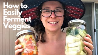 Easy Fermented Vegetables || How to Ferment || Brine Fermentation