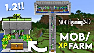 Minecraft: EASY MOB XP FARM TUTORIAL 1.21