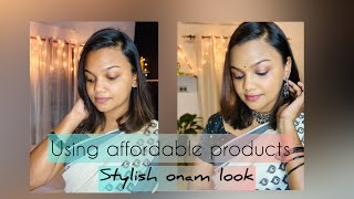 STYLISH ONAM LOOK|ONAM MAKEOVER|THASNI SALIM|ONAM CELEBRATION