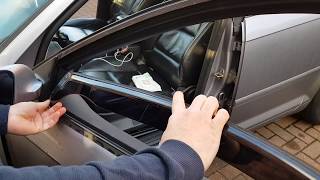 Installing wind deflectors on front windows Audi A3 sportback 2006 - Team Keko