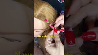 Navratri hairdo