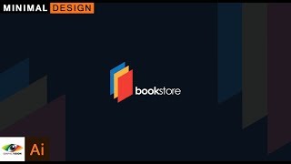 Adobe Illustrator | How to design minimal bookstore Logo in 2 minute