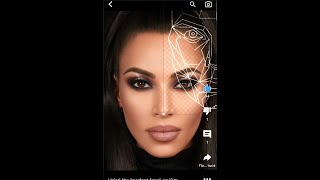 I tried the “perfect face” on Kim Kardashian #shorts