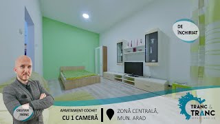 DE ÎNCHIRIAT - APARTAMENT CENTRAL CU 1 CAMERĂ LUMINOS SI PRIMITOR - 250 EURO / LUNĂ