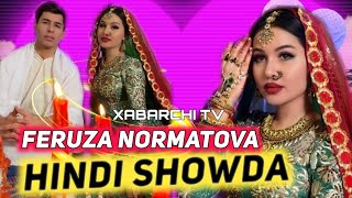 Feruza Normatova Hindi Showda hind sari ko'ylakda