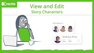 View and Edit Story Characters - Desktop