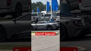 Supercar leaving dealership