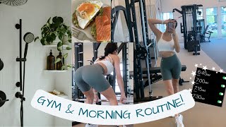 MY MORNING WORKOUT ROUTINE  l GYM EDITION l working out my legs & glutes!