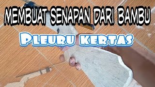 Cara Membuat pistol mainan dari bambu,how to make a bamboo gun.