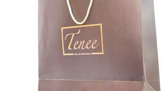 Gold foiling and embossed paper bag