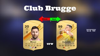 Worst and Best FIFA Cards | Club Brugge Editions.  #fifa #eafc24 #worst #best #clubbrugge