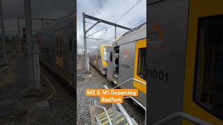 #sydneytrains M2 & M1 Departing Redfern #shorts #travel #sydneytrainsvlogs